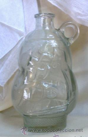 Botellas antiguas: ANTIGUA BOTELLA DE LICOR EN CRISTAL. - Foto 2