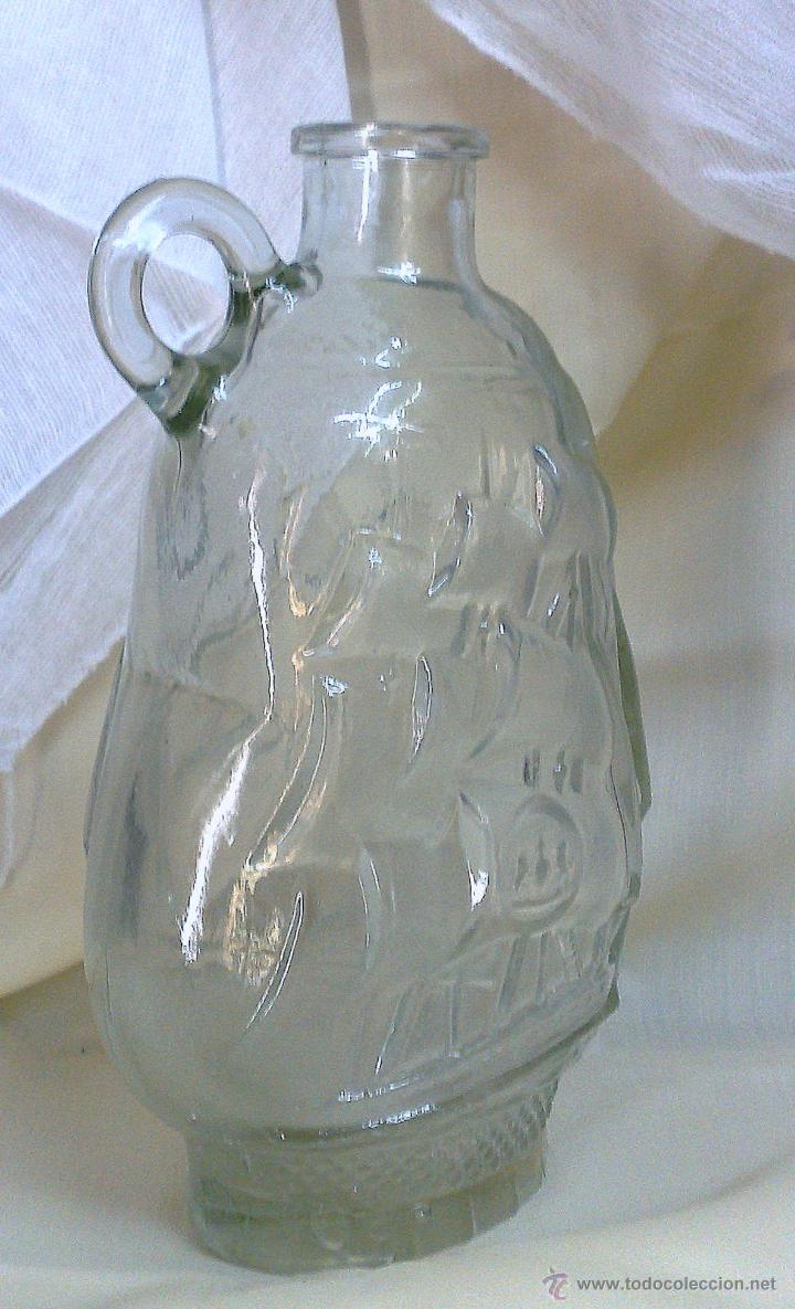 Botellas antiguas: ANTIGUA BOTELLA DE LICOR EN CRISTAL. - Foto 3