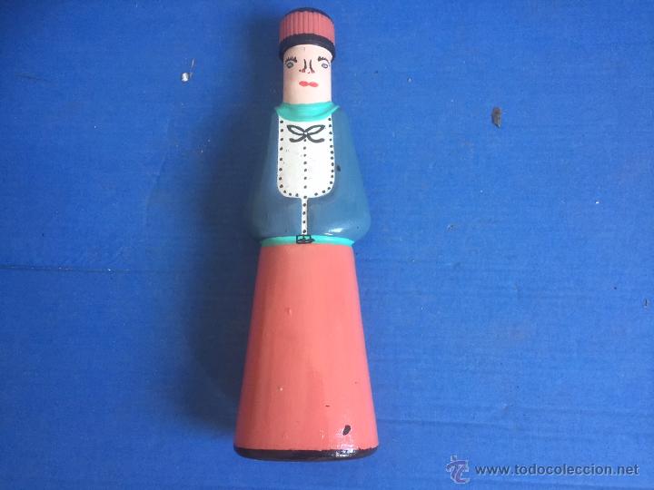Botellas antiguas: BOTELLA DECORADA PINTADA A MANO - Foto 5