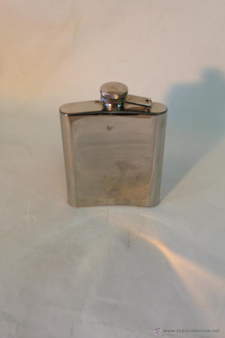 Botellas antiguas: Petaca DOREX de acero inoxidable de 80z. - Foto 4