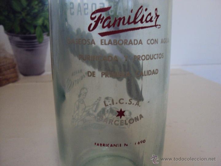 Botellas antiguas: GASEOSA FAMILIAR - Foto 3
