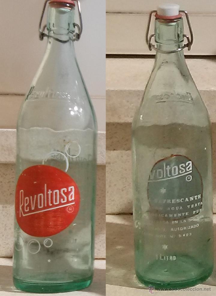 Botellas antiguas: botella gaseosa La Revoltosa 1 l. (E) - Foto 1