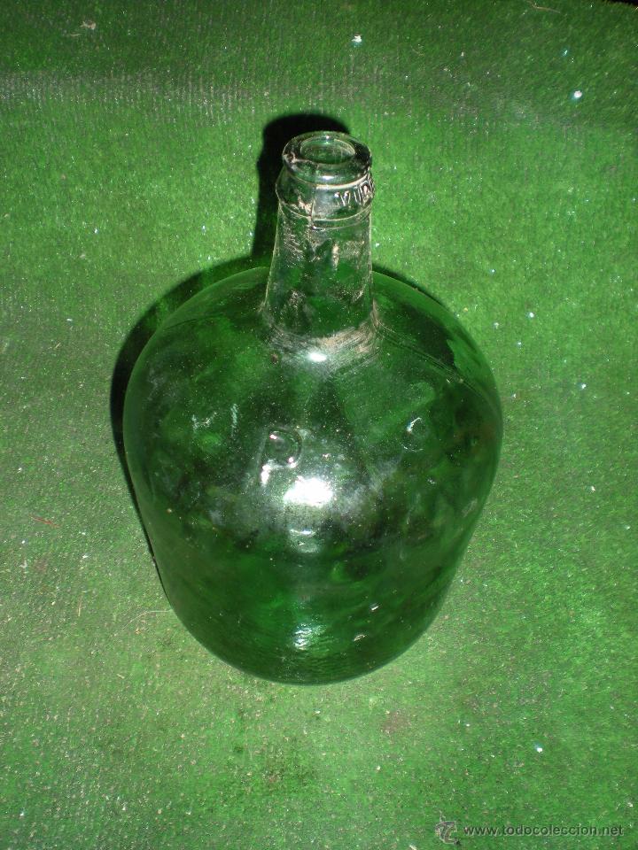Botellas antiguas: Botella DAMAJUANA   marcaje VIRESA - Foto 1