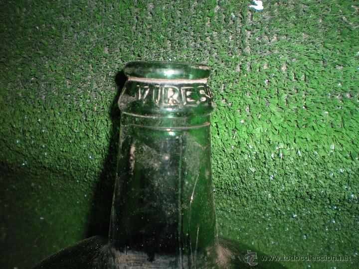 Botellas antiguas: Botella DAMAJUANA   marcaje VIRESA - Foto 3