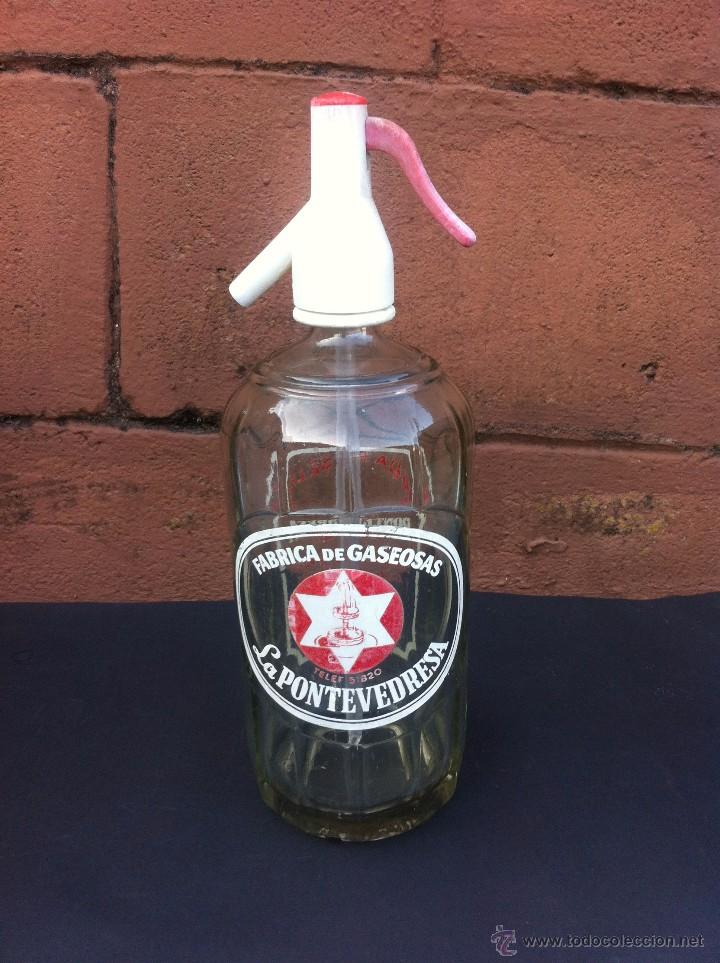 Botellas antiguas: SIF&Oacute;N LA PONTEVEDRESA. - Foto 1