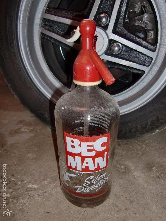 Botellas antiguas: Sifon Bec Man , a&ntilde;os 70 - Foto 1