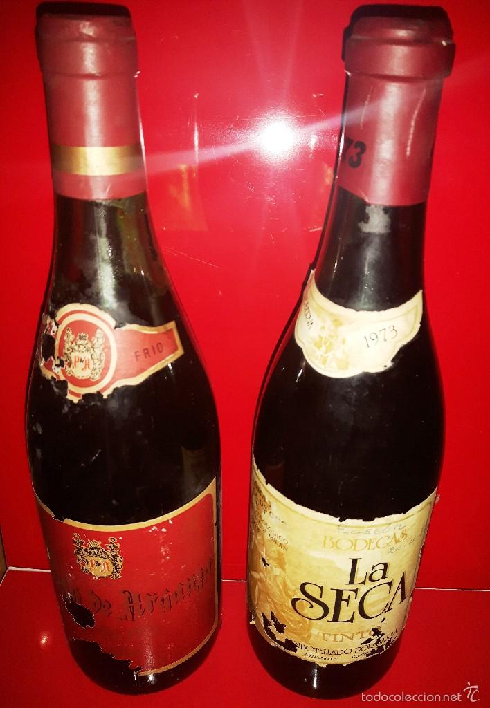 Botellas antiguas: Se&ntilde;or&iacute;o de Arganza y La Seca - Foto 1