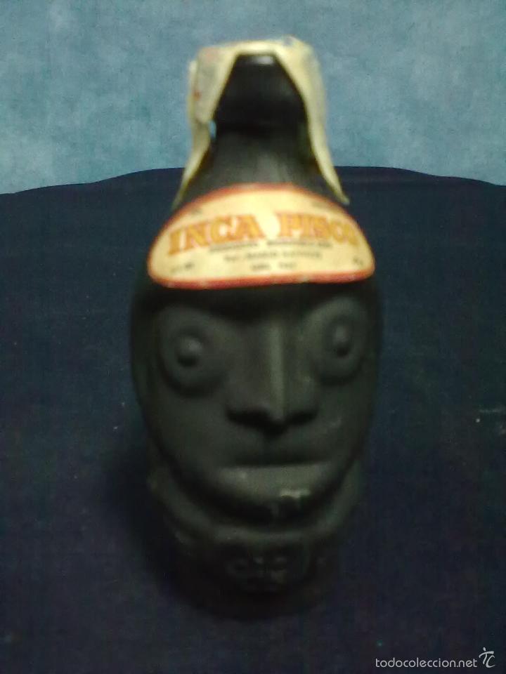 Botellas antiguas: BOTELLIN INCA PISCO LIMA PERU - Foto 1