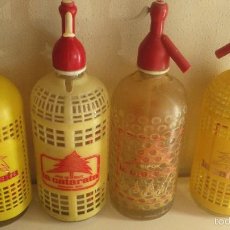 Botellas antiguas: LOTE DE 3 SIFONES, LA CATARATA.. Lote 55362272