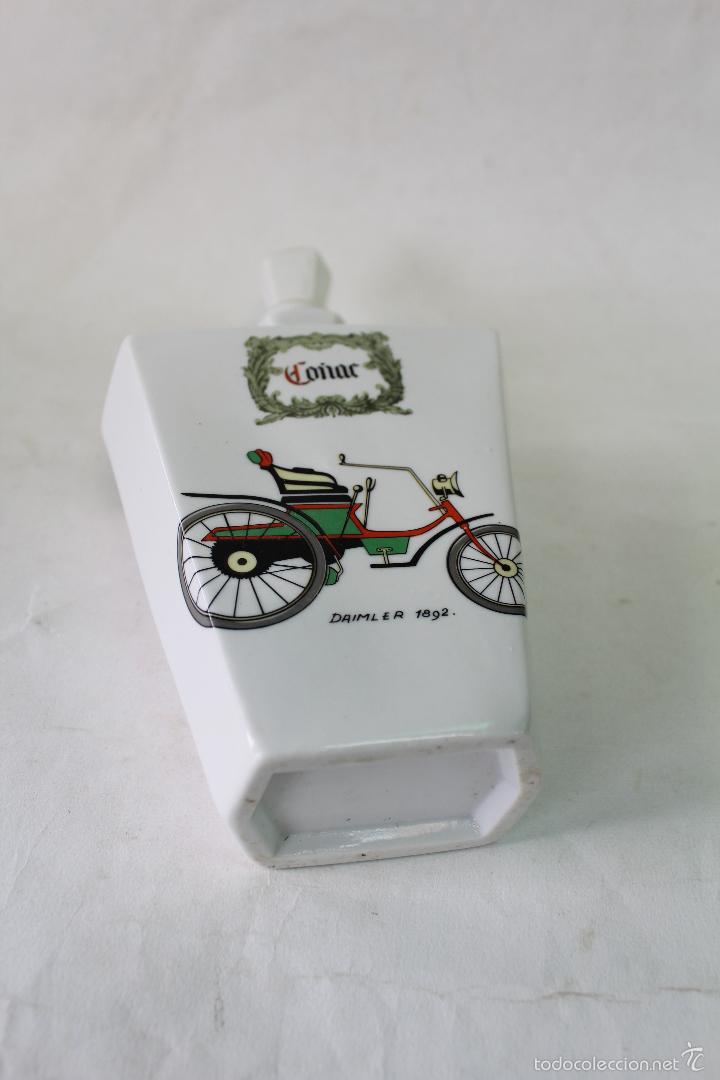 Botellas antiguas: botella co&ntilde;ac en porcelana - Foto 2