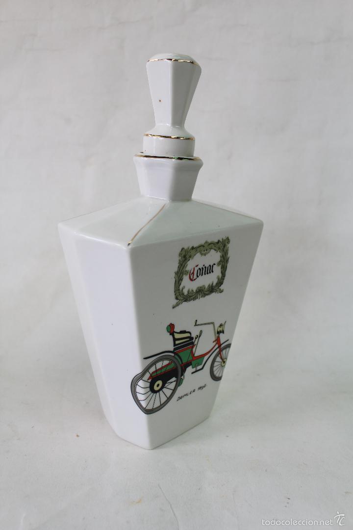 Botellas antiguas: botella co&ntilde;ac en porcelana - Foto 5