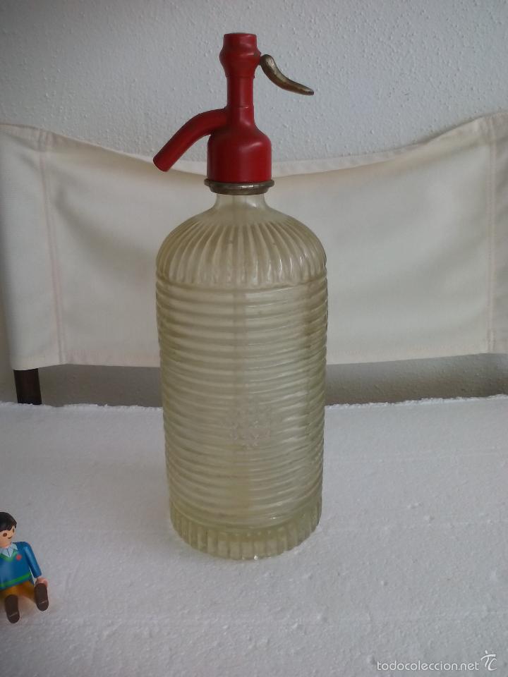Botellas antiguas: Antiguo sif&oacute;n . Botella Siphon - Foto 1