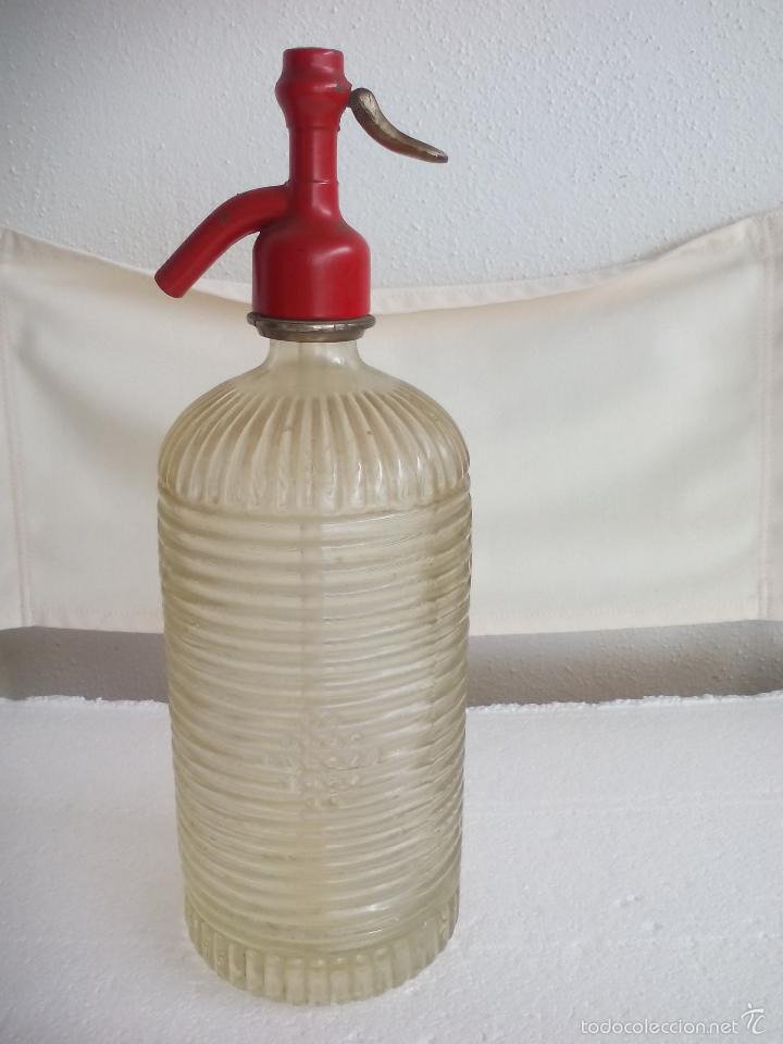 Botellas antiguas: Antiguo sif&oacute;n . Botella Siphon - Foto 2