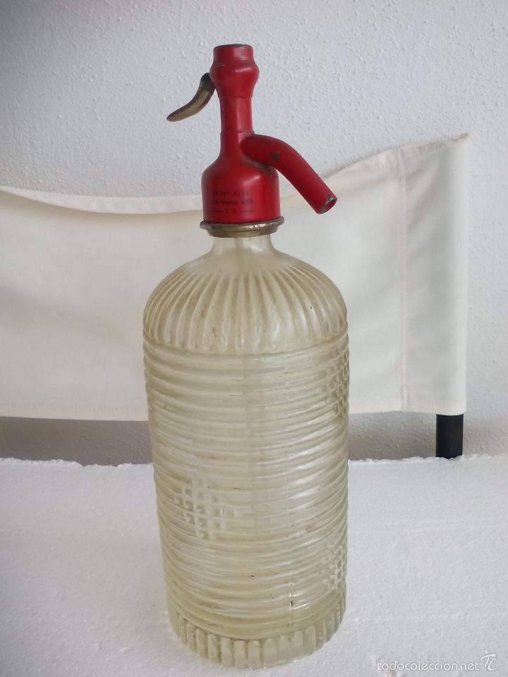 Botellas antiguas: Antiguo sif&oacute;n . Botella Siphon - Foto 3