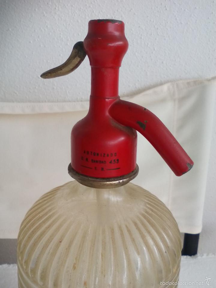 Botellas antiguas: Antiguo sif&oacute;n . Botella Siphon - Foto 6