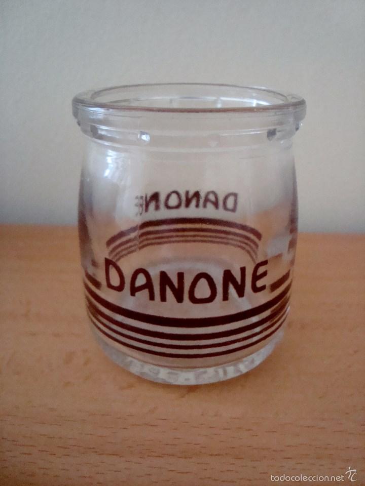 Botellas antiguas: ANTIGUO ENVASE DE DANONE SERIGRAFIADO - Foto 1