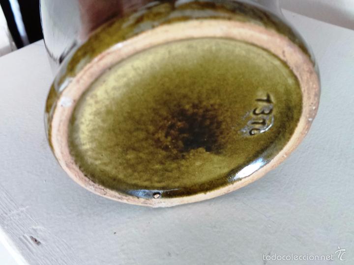 Botellas antiguas: BOTELLA BRANDEVIR VIDRIADA TIPO GARRAFA CON ASA - Foto 5