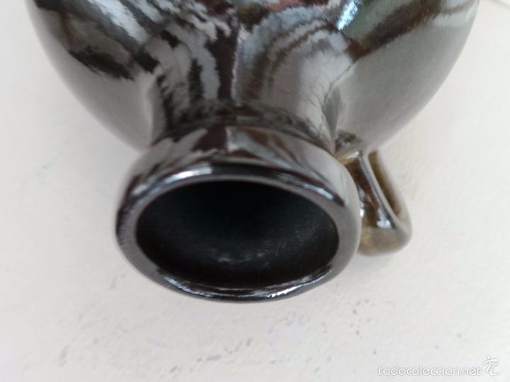 Botellas antiguas: BOTELLA BRANDEVIR VIDRIADA TIPO GARRAFA CON ASA - Foto 6