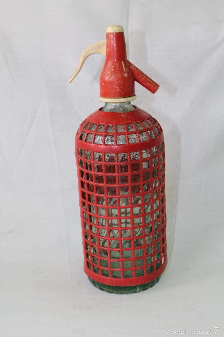 Botellas antiguas: BOTELLA SIFON BARRANCA - Foto 3