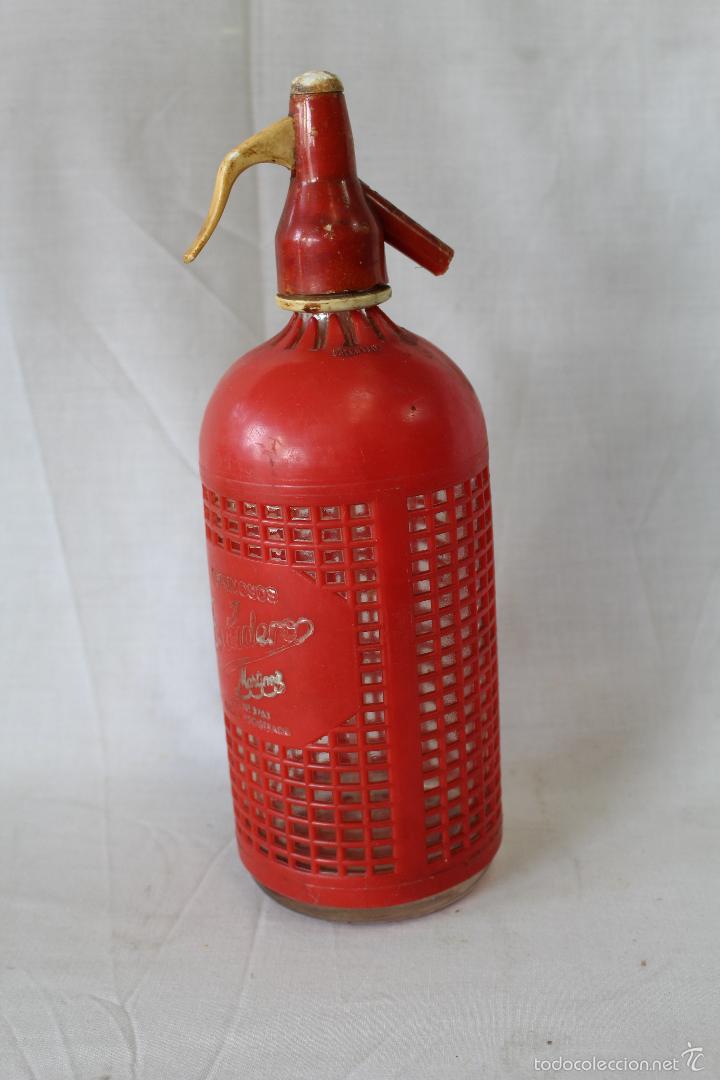 Botellas antiguas: botella de sifon escudero martinez - Foto 1
