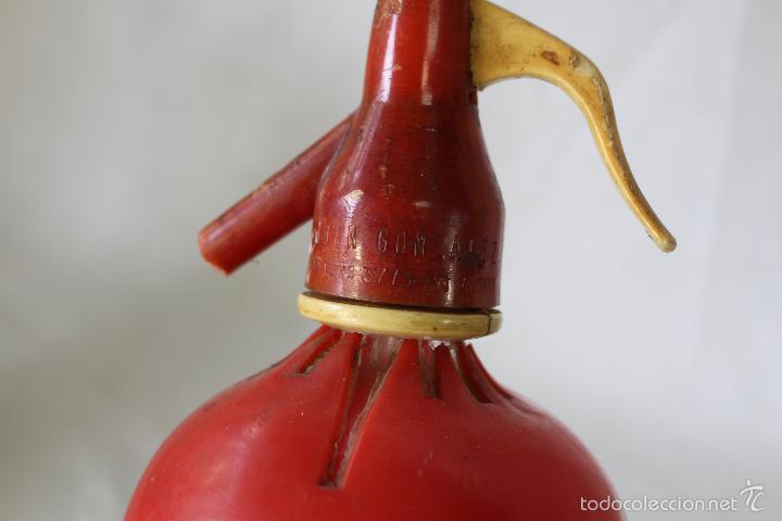 Botellas antiguas: botella de sifon escudero martinez - Foto 3
