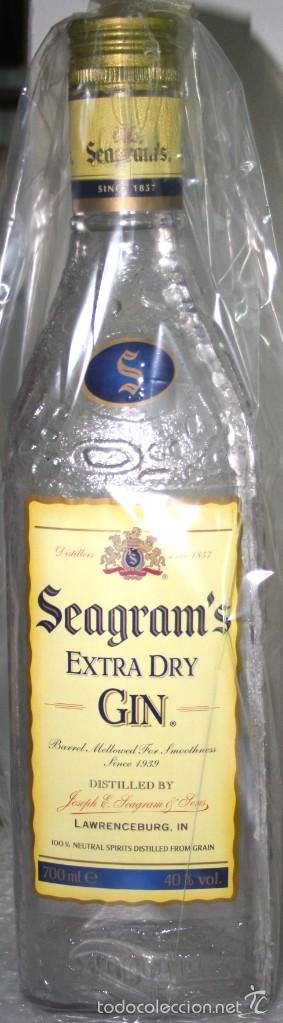 Botellas antiguas: BOTELLA SEAGRAM`S GIN. - Foto 1
