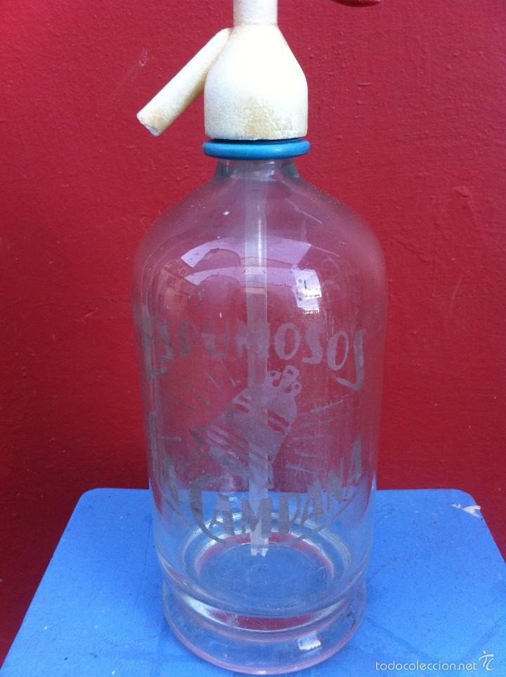 Botellas antiguas: SIF&Oacute;N (ESPUMOSOS LA CAMPANA) - Foto 1