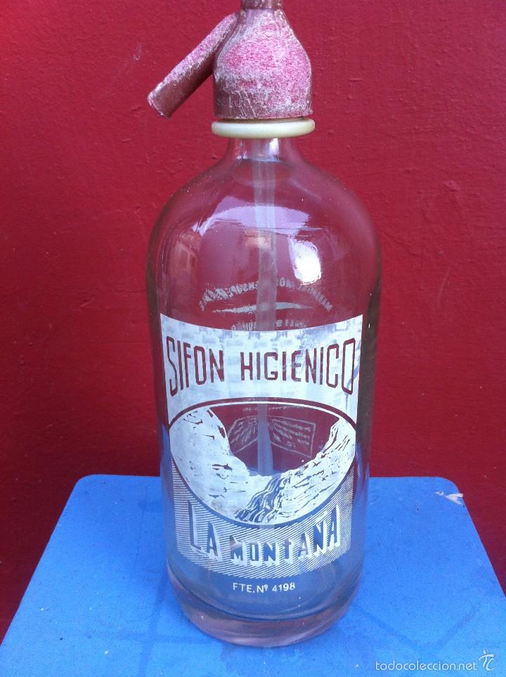 Botellas antiguas: SIF&Oacute;N (LA MONTA&Ntilde;A) - Foto 1
