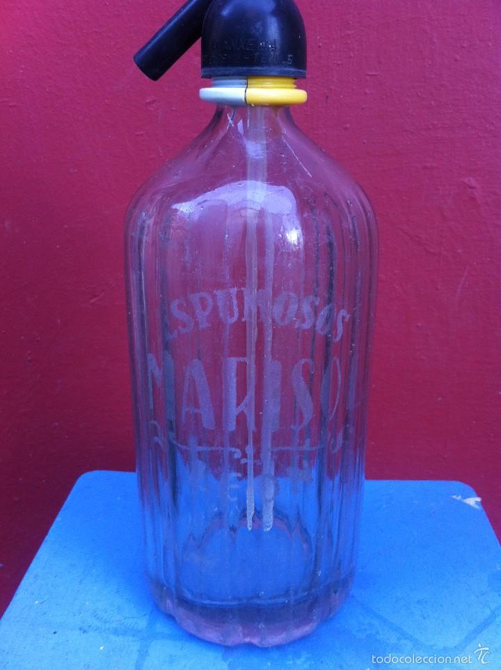 Botellas antiguas: SIF&Oacute;N (ESPUMOSOS MARISOL) LE&Oacute;N. - Foto 1