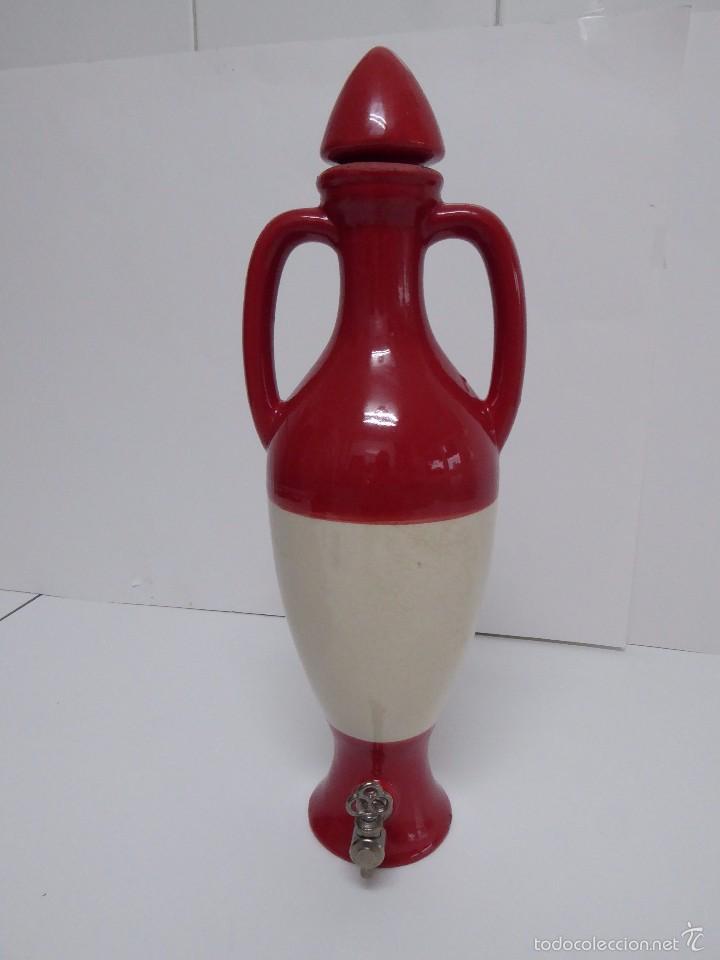 Botellas antiguas: BOTELLA DE BARRO COCIDO DE LITRO - Foto 1