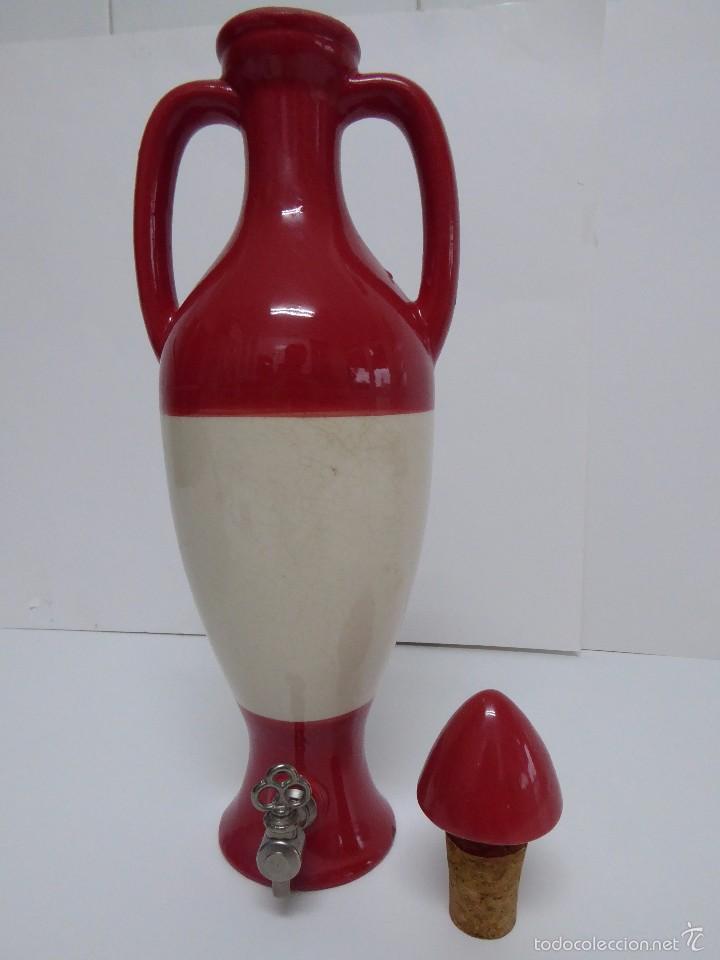 Botellas antiguas: BOTELLA DE BARRO COCIDO DE LITRO - Foto 2