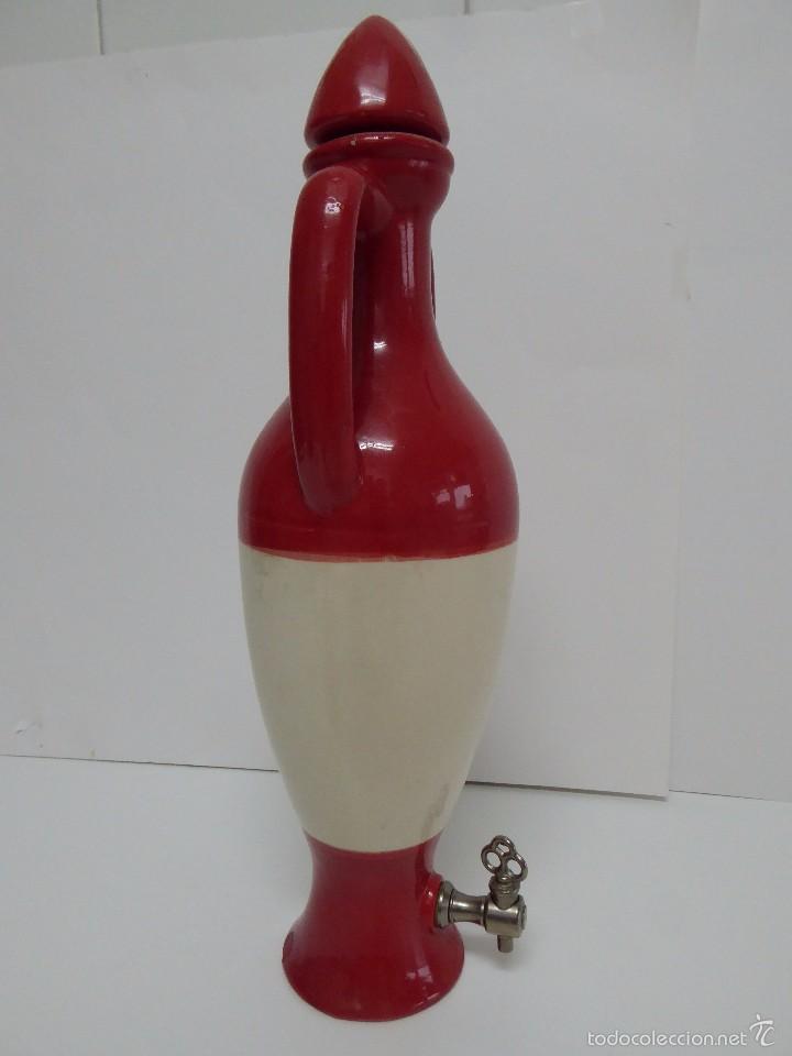 Botellas antiguas: BOTELLA DE BARRO COCIDO DE LITRO - Foto 3