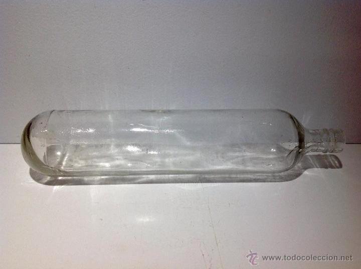 Botellas antiguas: ANTIGUA BOTELLA CON BASE REDONDA A IDENTIFICAR - Foto 1
