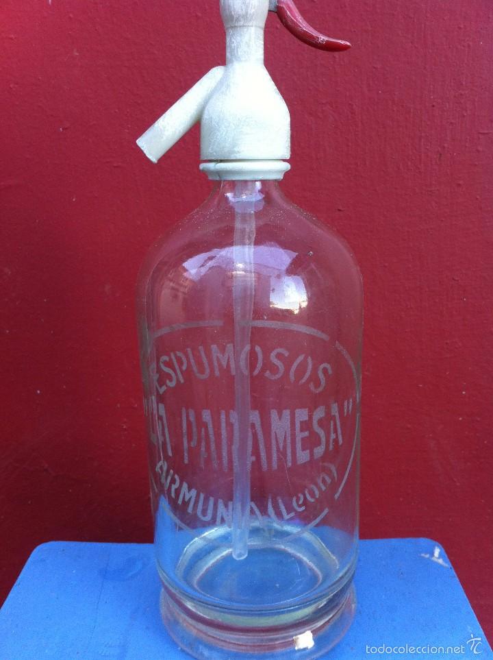 Botellas antiguas: SIF&Oacute;N (LA PARAMESA) ARMUNIA, LE&Oacute;N. - Foto 1