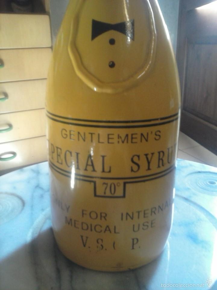 Botellas antiguas: BOTELLA GENTLEMEN&acute;S SYRUP. - Foto 2