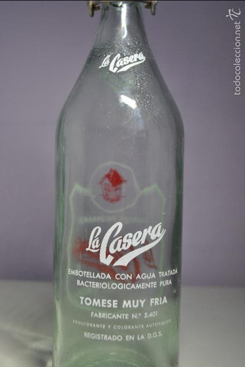 Botellas antiguas: BOTELLA DE GASEOSA LA CASERA - Foto 4