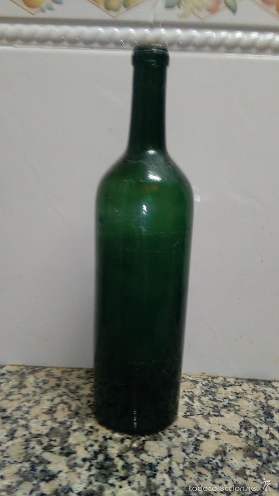 Botellas antiguas: ANTIGUA BOTELLA BASE HUNDIDA - Foto 1