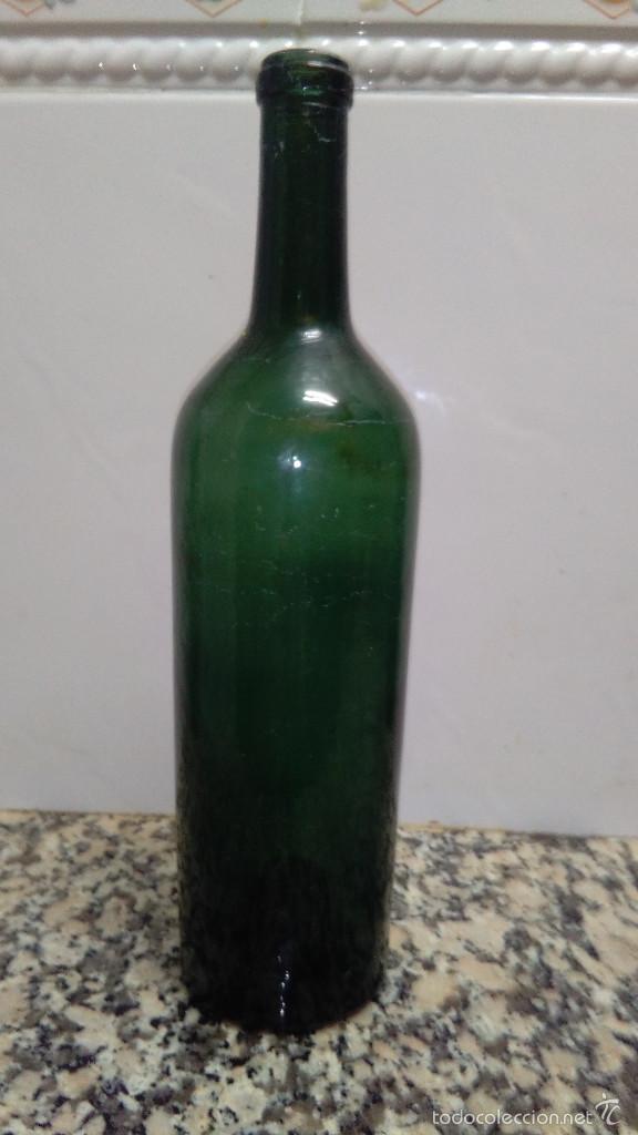 Botellas antiguas: ANTIGUA BOTELLA BASE HUNDIDA - Foto 2