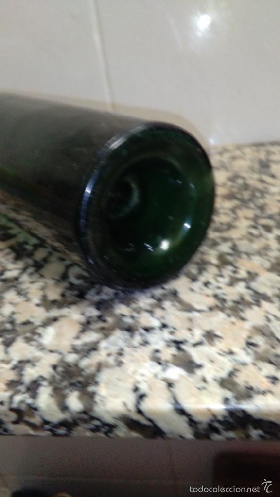 Botellas antiguas: ANTIGUA BOTELLA BASE HUNDIDA - Foto 3