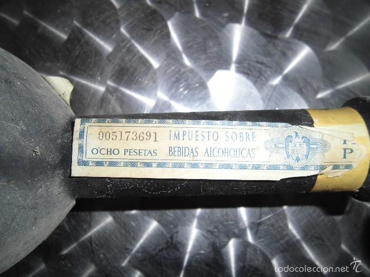 Botellas antiguas: akuavit botella negra de 70cl - Foto 4