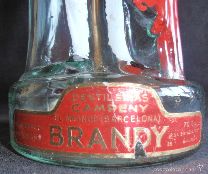 Botellas antiguas: BOTELLA CON FORMA DE TORERO, BRANDY CAMPENY - Foto 3