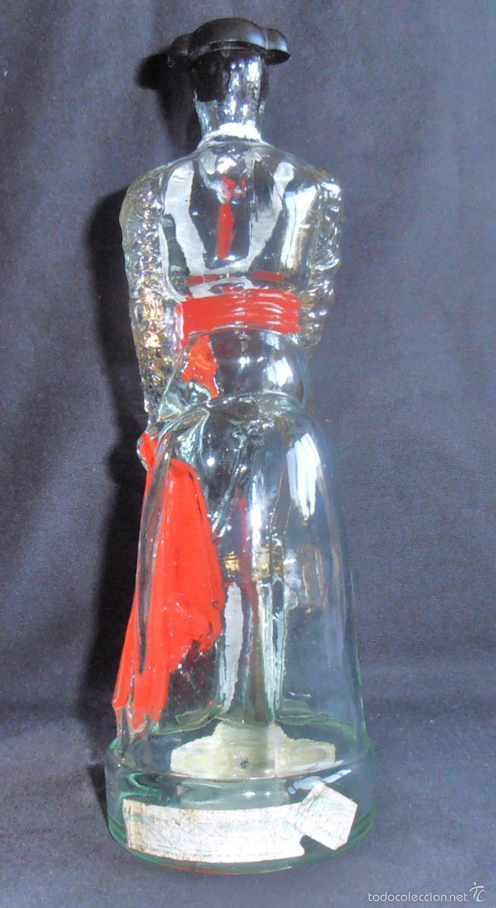 Botellas antiguas: BOTELLA CON FORMA DE TORERO, BRANDY CAMPENY - Foto 4