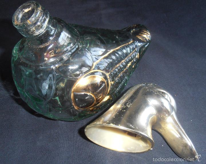 Botellas antiguas: BOTELLA CON FORMA DE PATO, 70 CL - Foto 4