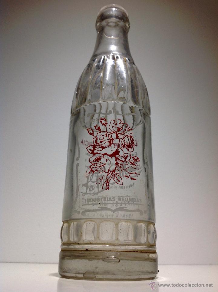 Botellas antiguas: ANTIGUA BOTELLA DE * LA FLOR DE MURCIA * - Foto 5
