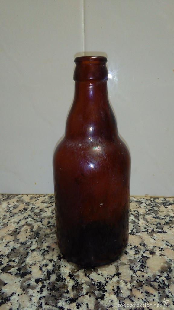 Botellas antiguas: BOTELLA CERVEZA LETRAS Y N&ordm; EN LA BASE - Foto 3