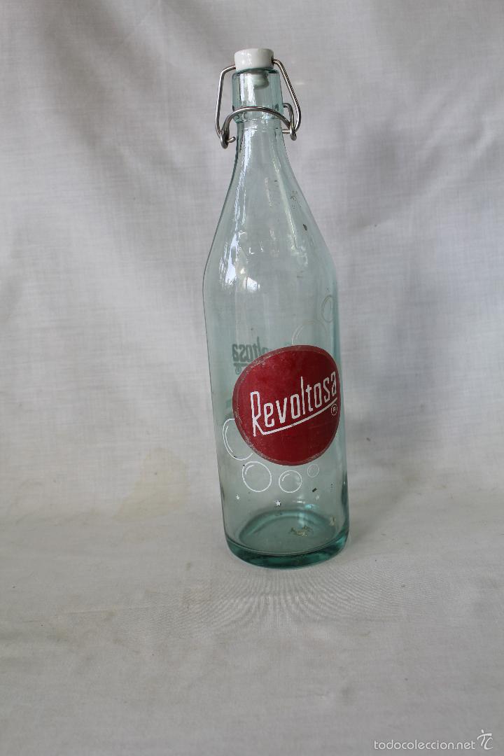 Botellas antiguas: botella de gaseosa revoltosa - Foto 1