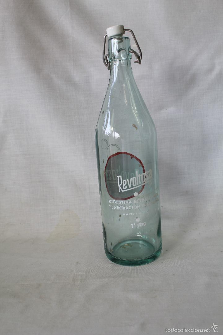 Botellas antiguas: botella de gaseosa revoltosa - Foto 2