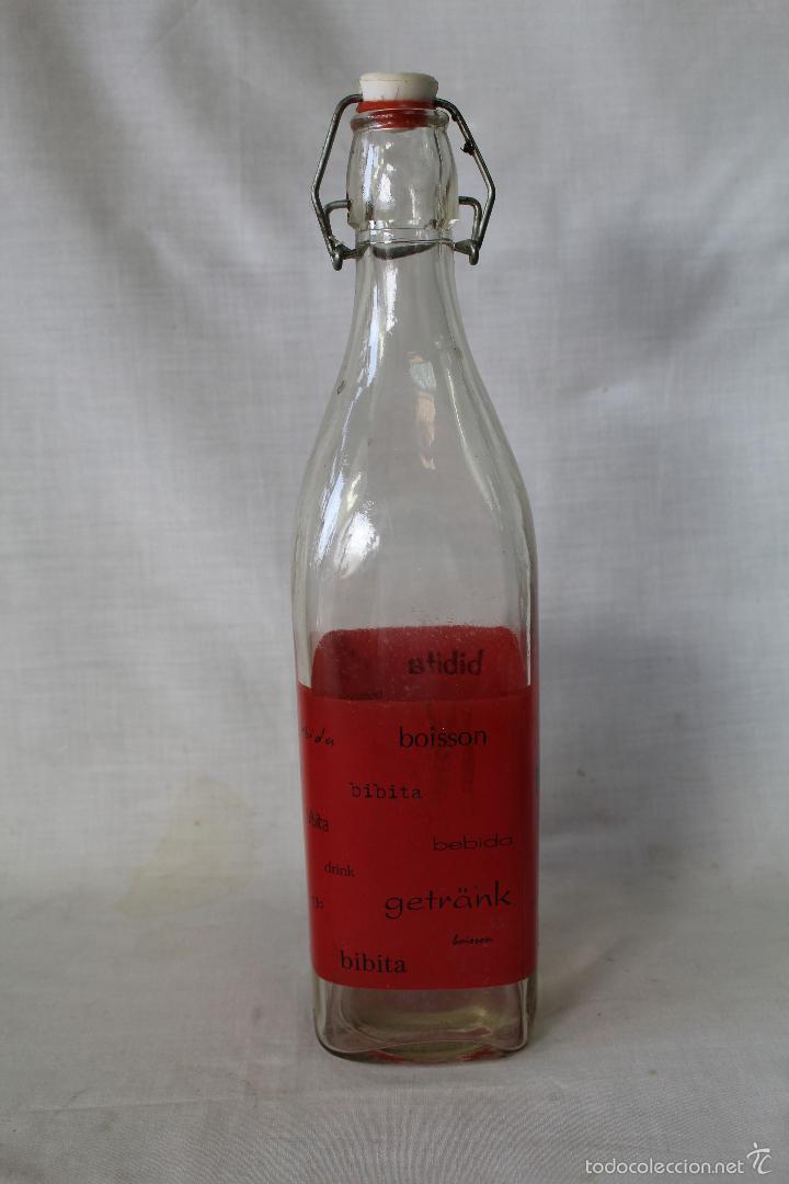 Botellas antiguas: botella de gaseosa bebida - Foto 1