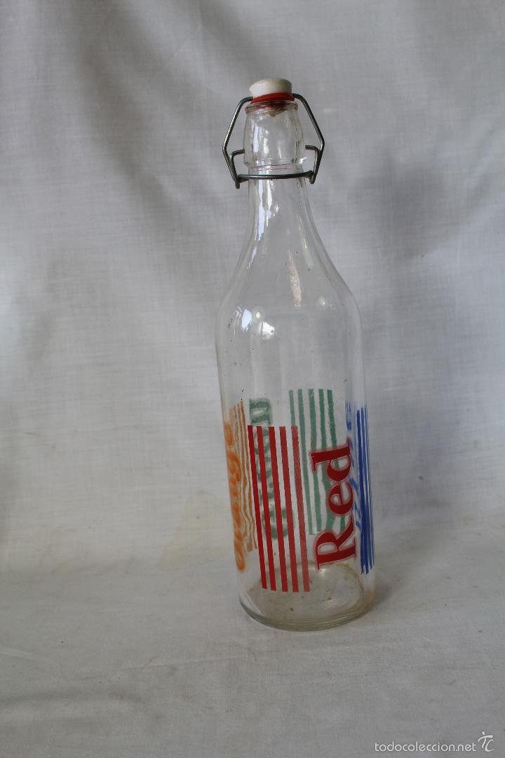 Botellas antiguas: botella colores - Foto 1
