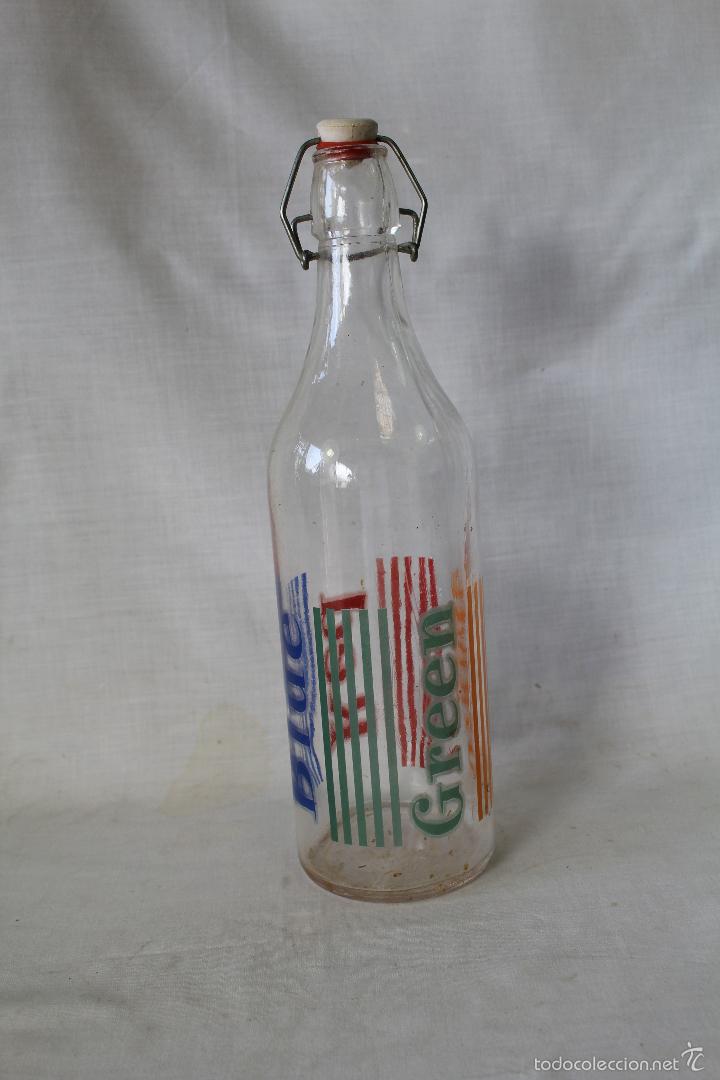 Botellas antiguas: botella colores - Foto 2